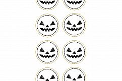 Scary Face ITH Halloween Feltie Embroidery Design Product Image 9