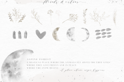 Alpine Forest - Watercolor Design Elements &amp; Alphabet Product Image 4