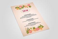 Floral Wedding Invitation Cards Pack Product Image 4