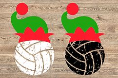 Volleyball Christmas Hat svg Elf sweater svg Elf 1047s Product Image 2