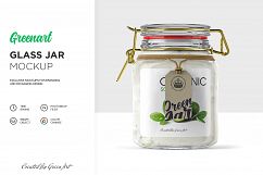Clear Glass Jar Mockup Product Image 4