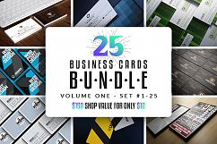 25 Business Cards Bundle - Vol 01 Product Image 1