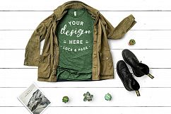 T-Shirt Mockup Mega Bundle Fall Winter Bella Canvas 3001 Product Image 26