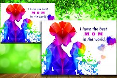 Multi colors Mother&#039;s day Greeting Card Product Image 1