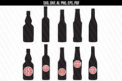 Bottles svg dxf cutting files Product Image 1