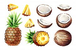 Pina colada. Watercolor collection Product Image 2