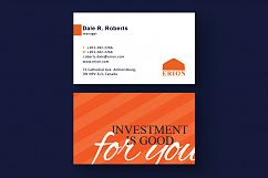 Financial Advisor Business Card Product Image 3