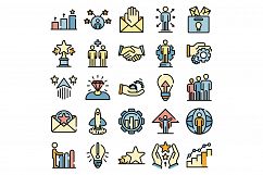Opportunity icons vector flat Product Image 1