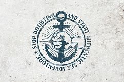 Anchor in hand retro logo Product Image 3
