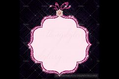 16 Pink Frame, Glitter and Jewelry Frame Clip Arts Product Image 5