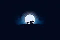 Moonlight vector Illustration. Product Image 2