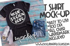 Black t shirt mock up 6505 Product Image 1