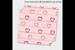 16 Seamless Red and Gray Love Valentine Digital Papers Product Image 6