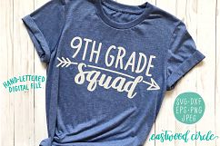 9th Grade Squad SVG Cut File Product Image 1