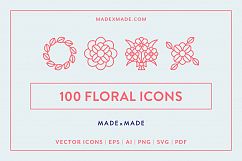 Line Icons – Floral Product Image 1