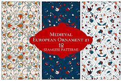 12 European Floral Patterns Product Image 1