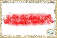 Scarlet Red Splotches Brush Strokes Clipart crimson Glitter  24 PNG - transparent background images Product Image 7