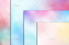 16 Iridescent Magical Unicorn Mermaid Foil Digital Papers  Product Image 6