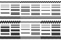 72 wave line dividers - separators in 6 styles (AI, EPS, JPG 5000x5000) Product Image 1