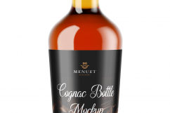 Cognac Bottle Mockup - Front View Product Image 3