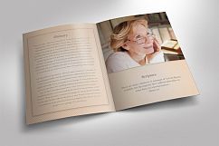Classic Funeral Program Photoshop, Word, Publisher Template Product Image 2
