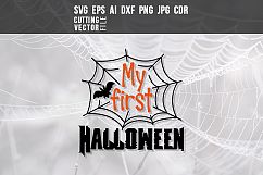 My First Halloween - svg, eps, ai, cdr, dxf, png, jpg Product Image 1