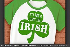 Just A Wee Bit Irish SVG - St. Patricks Day Shirt - 1080 Product Image 3