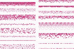 Valentine Glitter Borders PNG Overlays - Glitter ClipArt Product Image 2