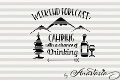 Weekend Forecast Cut Ready SVG Product Image 1