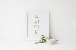 Grace &amp; Glory Botanical Alphabet Olive Watercolor Product Image 17