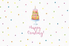 Happy Birthday hand painted watercolor collection Product Image 6