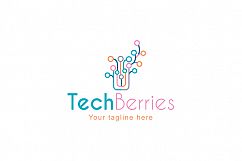 Tech Berries - Electronic Chip Plant Technical Stock Logo Template Product Image 1