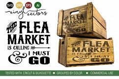 The flea market is calling DXF SVG Cut File Product Image 1