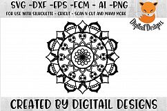 Soccer Mandala SVG - Silhouette - Cricut - Scan n Cut Product Image 1