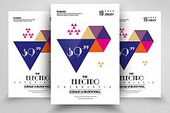 10 Electro Party Flyers Bundle Product Image 10