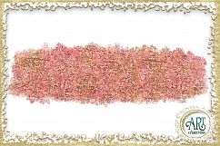 Brush Strokes in Blooming Dahlia - Pink Glitter - Digital Clipart 30 of beautiful PNG files Product Image 27