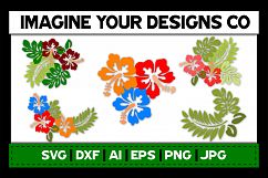 Hibiscus Flower SVG Cut File Bundle Product Image 3