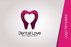 Dental Love Logo Template Product Image 2