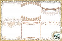 Luxury Rose Gold Glitter Seamless Digital Papers,Borders Set Product Image 4