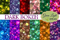 Dark Bokeh Digital Papers Product Image 1