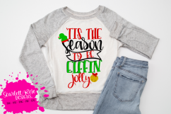 &#039;Tis the Season to be Elffin&#039; Jolly - Christmas SVG Product Image 1