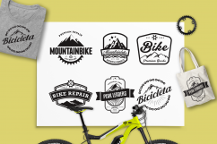 Mountain Bike Retro Logo Badges Product Image 1