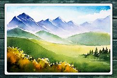 Autumn watercolor landscapes Product Image 2