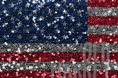 Patriotic Glitter Digital Papers Product Image 4