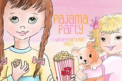 Pajama Party Clipart Images by Whimseez Product Image 1