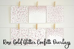 Rose Gold Glitter Confetti Overlays Product Image 2