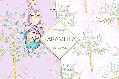 Cute Owls Patterns Product Image 2