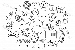 Baby clipart bundle Product Image 9