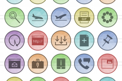 166 Interface Filled Low Poly Icons Product Image 2