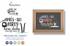 Winter SVG File - Après-Ski Party Sign - 2 Versions Included Product Image 2